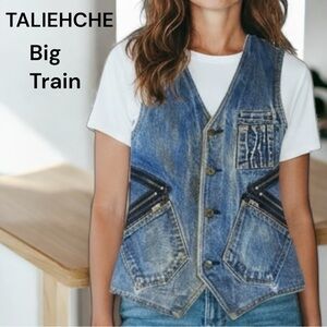 Vintage Taliehche Big Train Vintage Y2K Denim Utility Japan Workwear Style SZ S